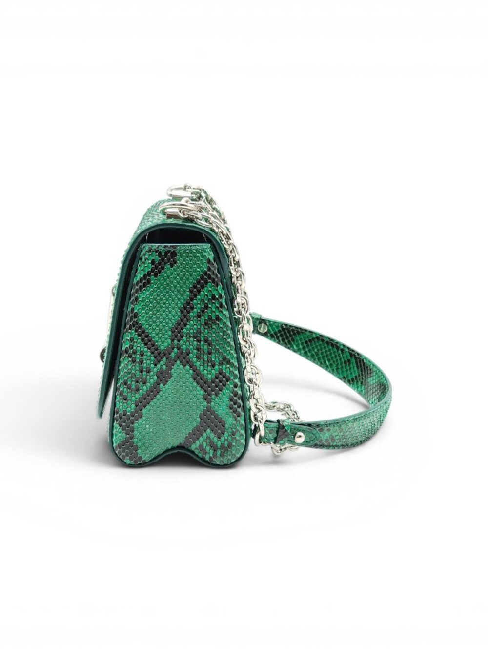 Louis Vuitton LV Twist MM Python Shoulder Bag Green Limited Edition - $9000 - Picture 4 of 15